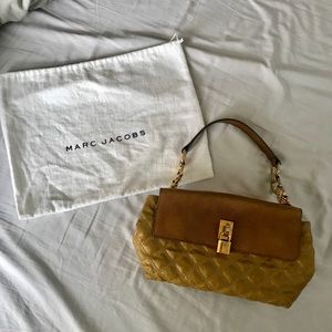 Marc Jacobs quilted mustard chain shoulder bag